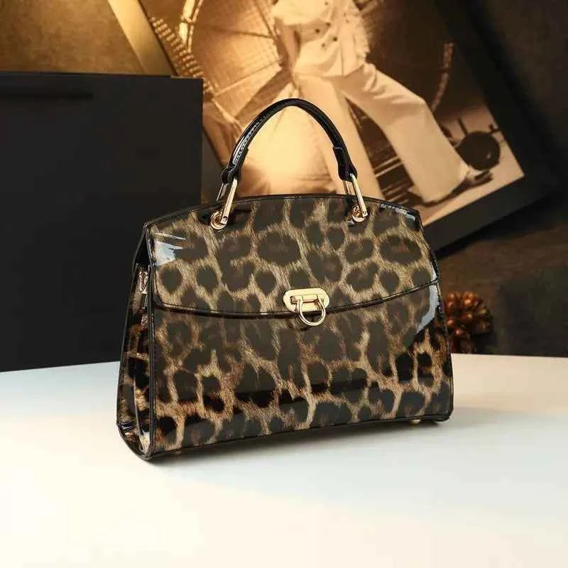 Leopard Print Large Tote Bag Women Shoulder Crossbody