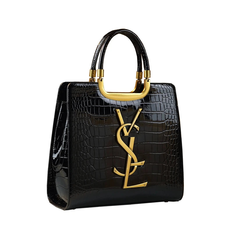 Crocodile Print Luxury Tote Bag Women Shoulder Crossbody - ZARAÉ