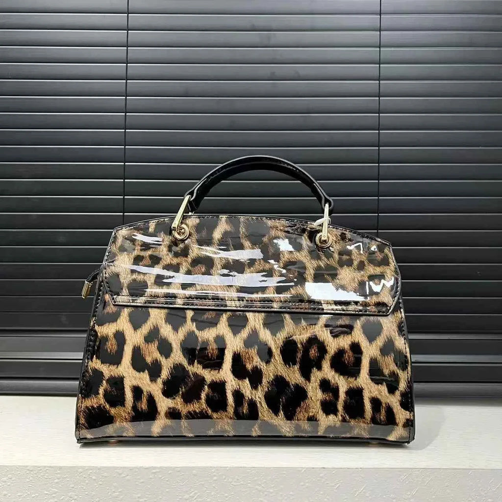 Leopard Print Large Tote Bag Women Shoulder Crossbody