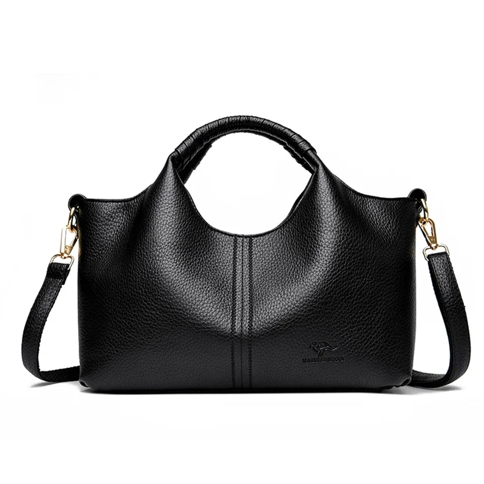 Luxury Soft Leather Women Tote Shoulder Crossbody Bag - ZARAÉ