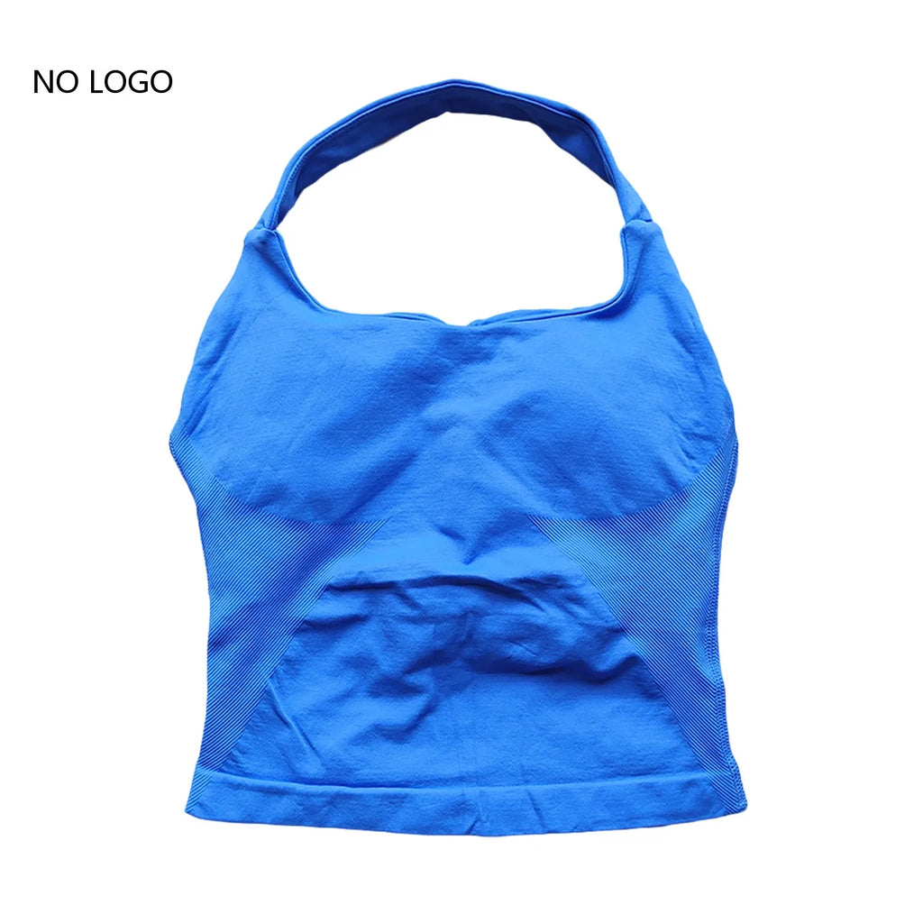 ARFTE Halter Sports Bra Women Backless Push Up Gym Tank Top