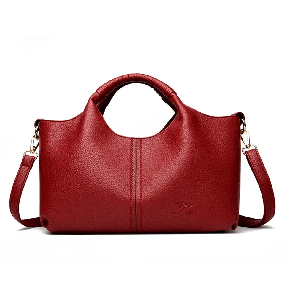 Luxury Soft Leather Women Tote Shoulder Crossbody Bag - ZARAÉ