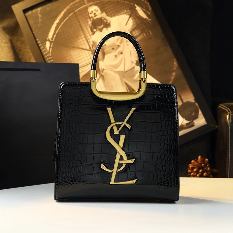 Crocodile Print Luxury Tote Bag Women Shoulder Crossbody - ZARAÉ