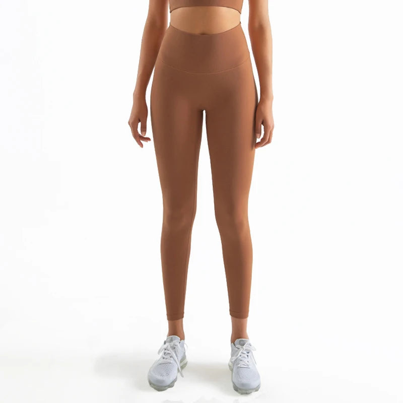 ZARAÉ Nylon Yoga Pants Women High Waist Breathable Gym Leggings