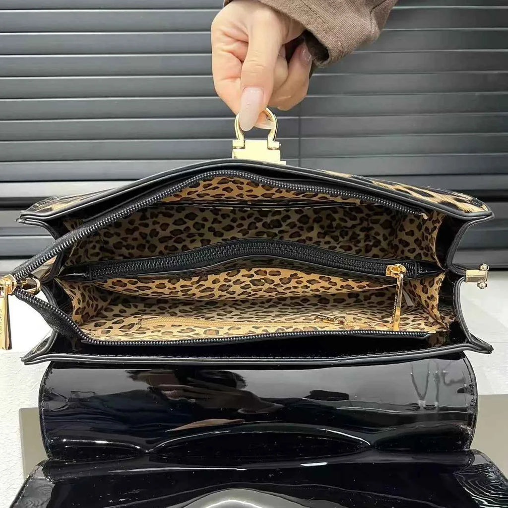 Leopard Print Large Tote Bag Women Shoulder Crossbody